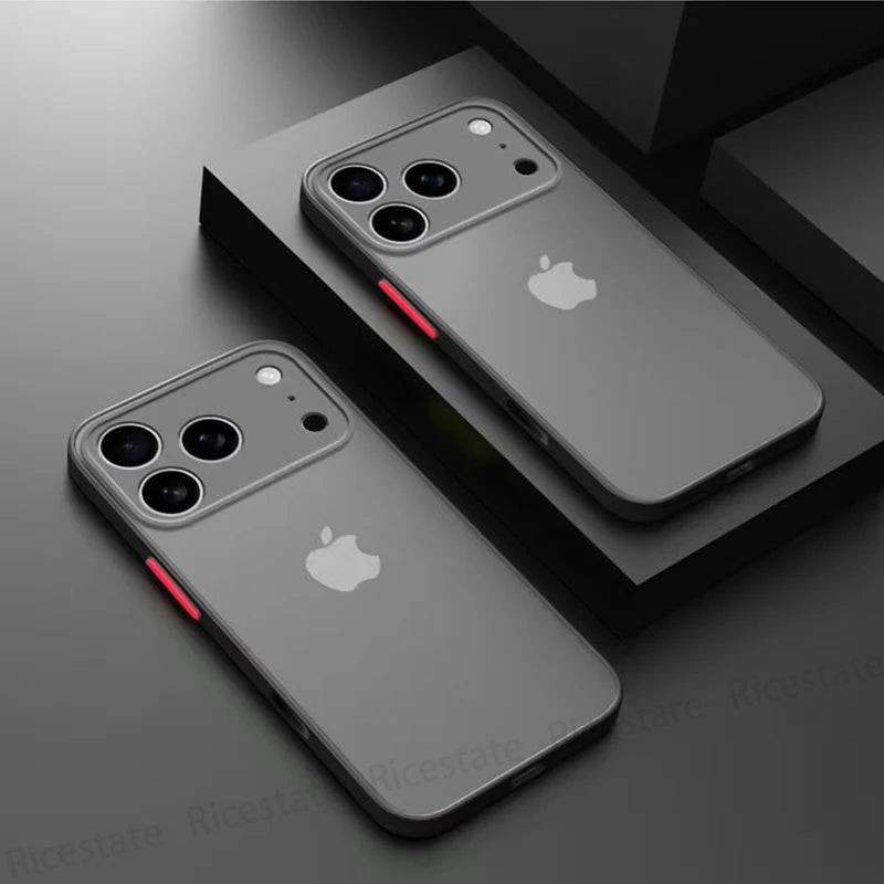 Armor Shockproof Matte Hard Case Iphone 17 Pro Max Air Cover Iphone17 Silicone Frosted Back