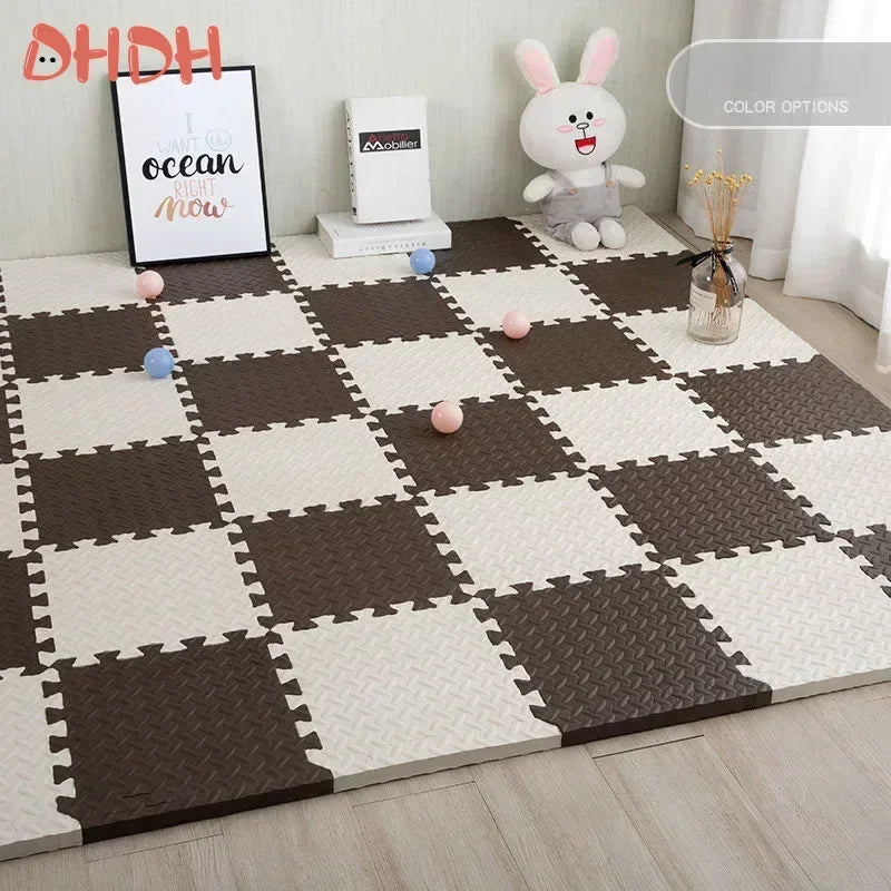 Foam Interlocking Floor Tiles 30x30cm Non-Slip Play Mat for Kids & Gym