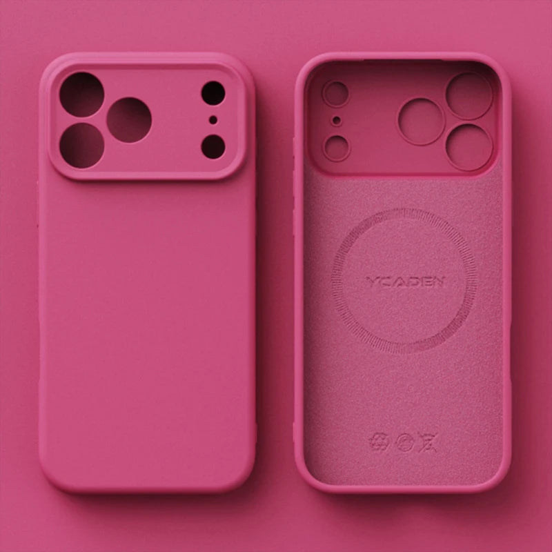 Original Liquid Silicone Magnetic Phone Case Iphone 17 16 15 14 13 12 Pro Max Plus Air Magsafe