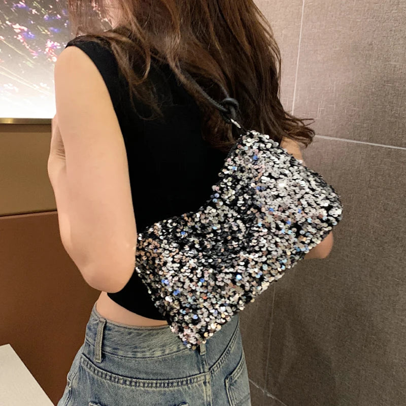 Sequin Underarm Bag – Trendy Mini Shoulder Bag for Women
