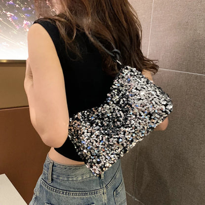 Sequin Underarm Bag – Trendy Mini Shoulder Bag for Women