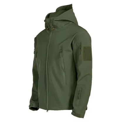Men's Tactical Soft Shell Jacket – Military Waterproof Hoodie