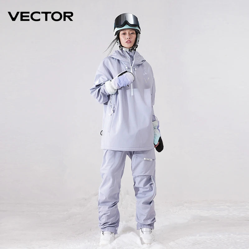 Ski Jacket & Pants Set – Waterproof Windproof Winter Ski Suit for Men & Women
