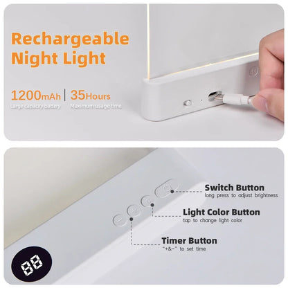 Book Light Led Lights Dimmable Panel Plate Book Lamp