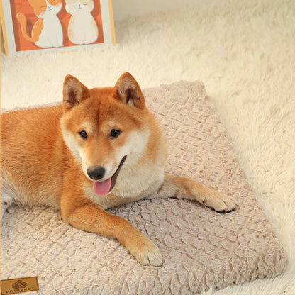 Orthopedic Dog Crate Mat – Washable Faux Fur Pet Bed Pad