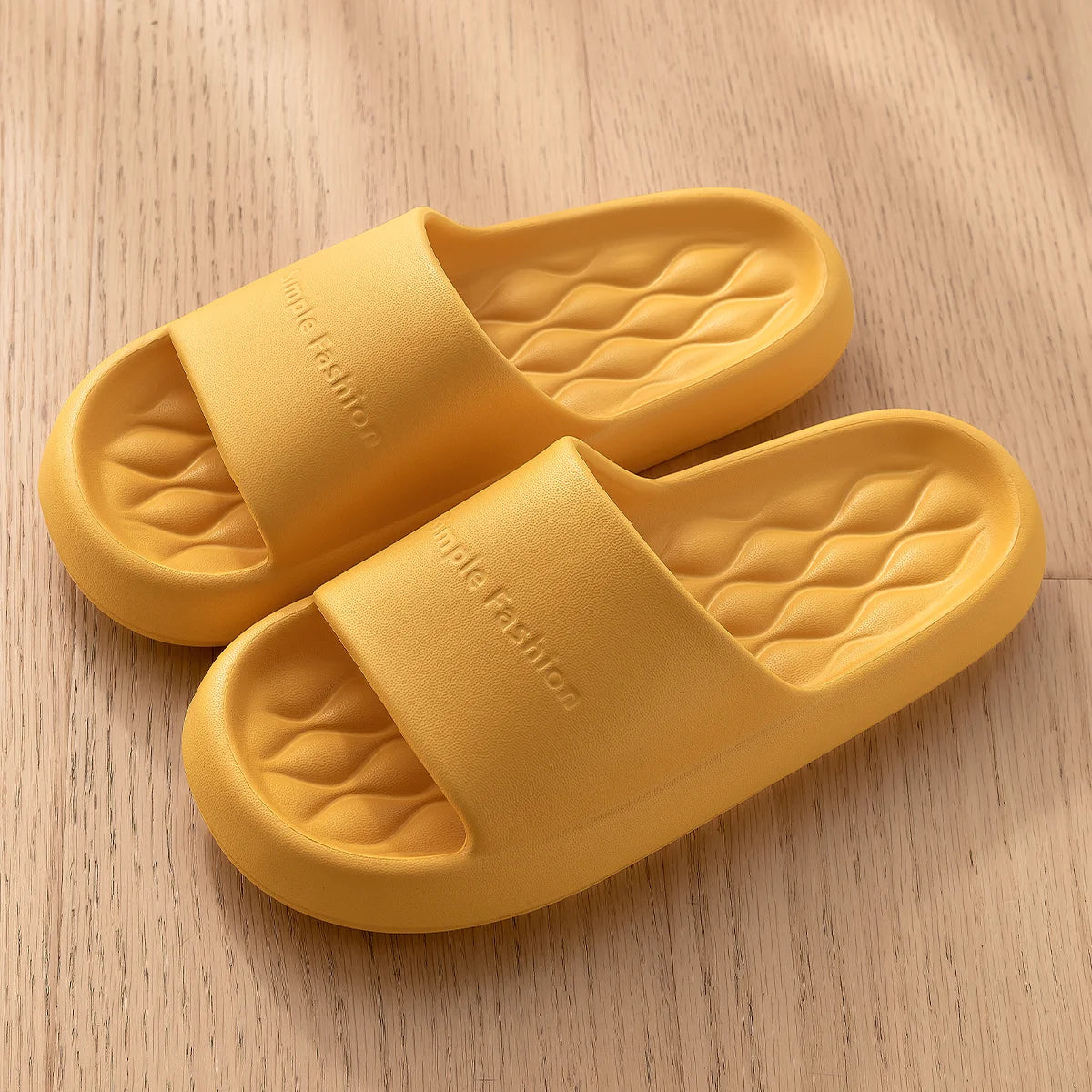 Men Trend Summer Slippers Soft Non-Slip Sole Cloud Sandals Home Beach Indoor Outdoor - Soft