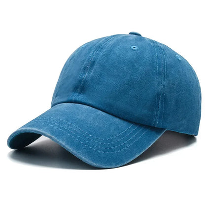 Cotton Baseball Cap – Vintage Washed Snapback Hat Unisex