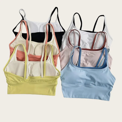 Women's Padded Sports Bra – Shockproof Support Yoga Fitness Top