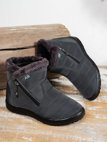 Women's Winter Snow Boots Faux Fur Lined Waterproof Ankle Booties