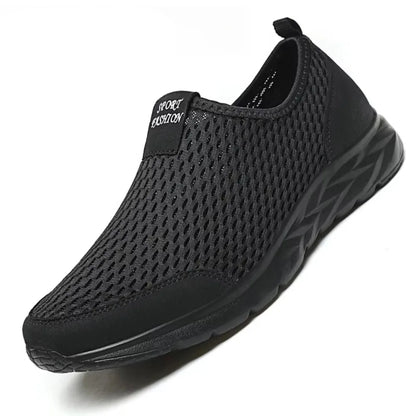 Men's Slip-On Mesh Sneakers Lightweight Breathable Casual Walking Shoes