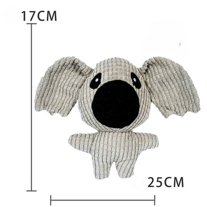 Plush Squeaky Dog Toy – Bite-Resistant Animal Chew Toy for Dogs