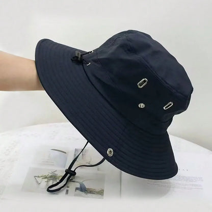 Wide Brim Bucket Hat – UV Protection Outdoor Sun Hat