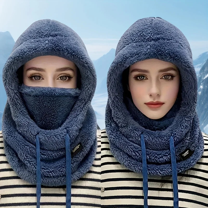 Winter Fleece Balaclava Hood Hat with Face Mask