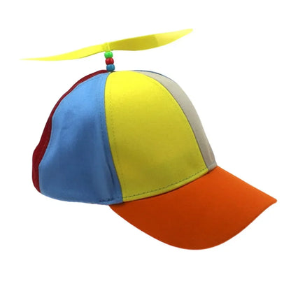 Propeller Beanie Hat – Funny Rainbow Helicopter Cap for Kids