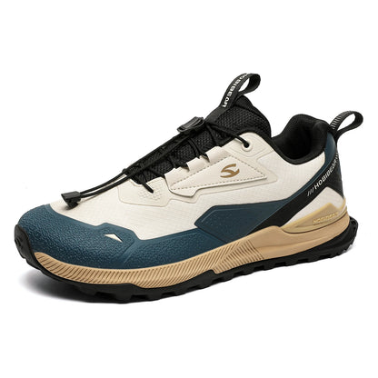Hobibear Non-Slip Hiking Shoes for Men & Women – Elastic Lace Outdoor Sneakers