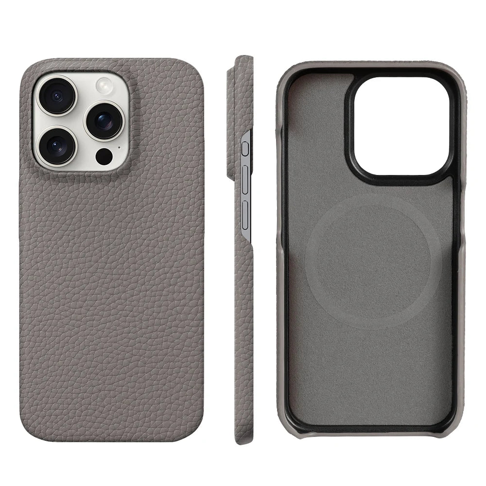 Langsidi Magsafe Case Iphone 16 15 Pro Max Promax 15pro 16pro Natural Cowhide Leather Magnetic