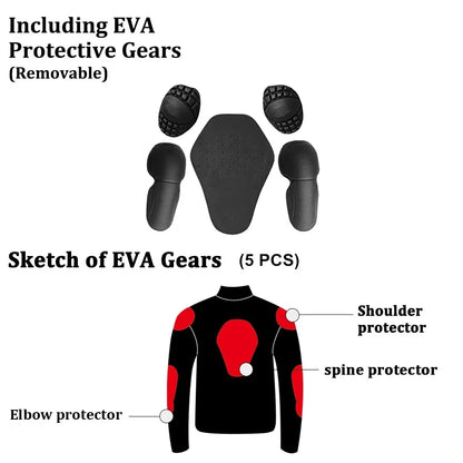 Motorcycle Jacket – Reflective Night-Visible Riding Coat for Men & Women