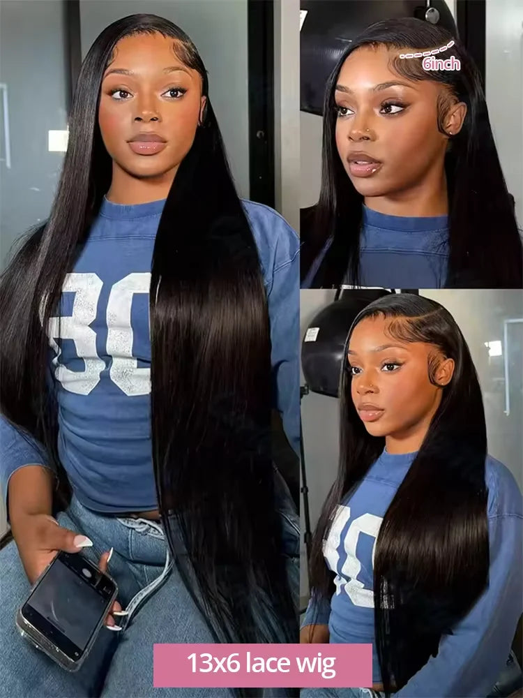 HD Lace Front Human Hair Wig – Straight Peruvian, 13x4 & 13x6