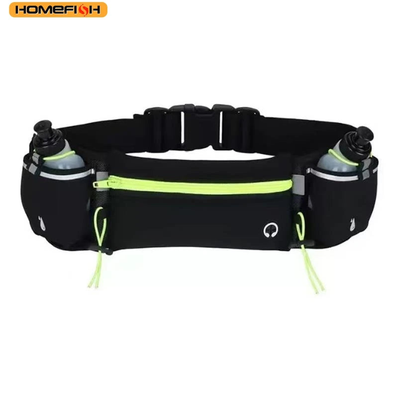 Running Waist Pack with 2 Water Bottles – Sports Fanny Pack