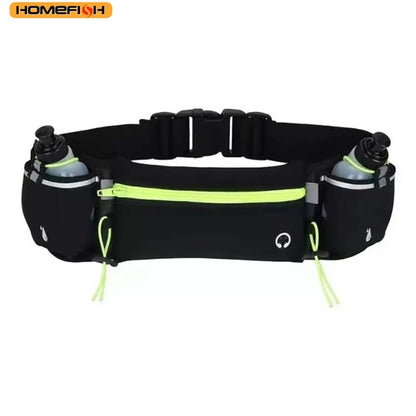 Running Waist Pack with 2 Water Bottles – Sports Fanny Pack