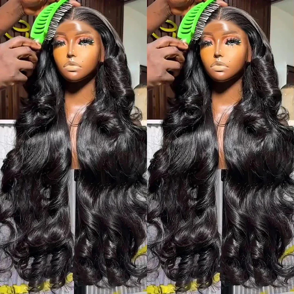 Raw Peruvian Body Wave Lace Front Wig – 250 Density Human Hair