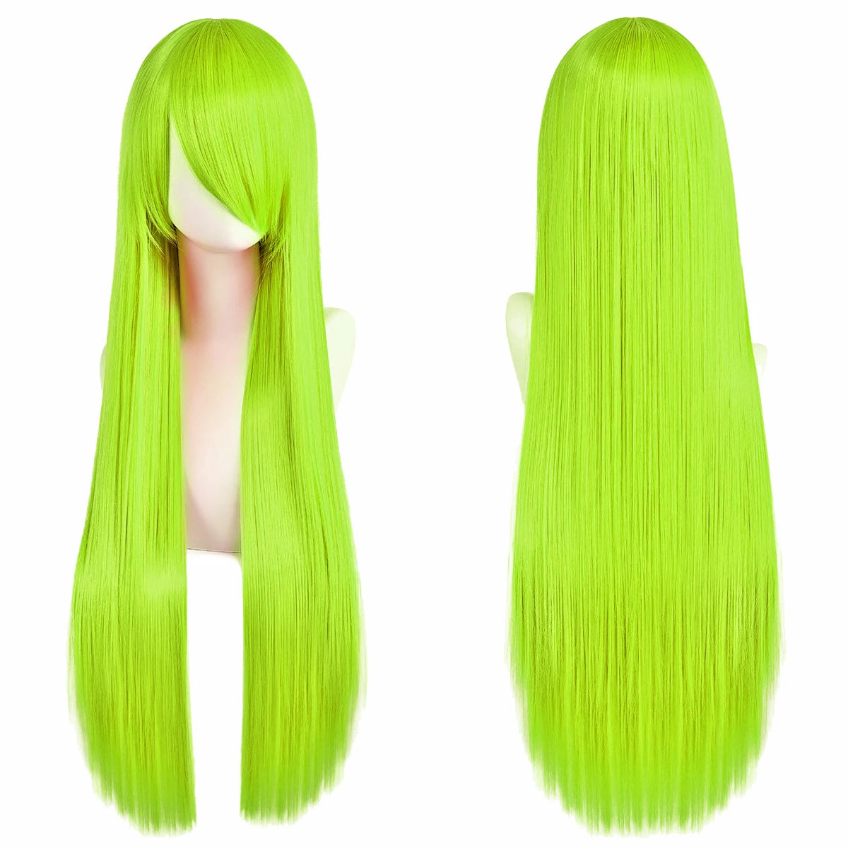 Long Straight Cosplay Wig – 32 Inch Synthetic Lolita Hair, 36 Colors