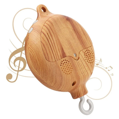 Baby Crib Music Box Mobile – Rotating Arm with Hanging Rattles