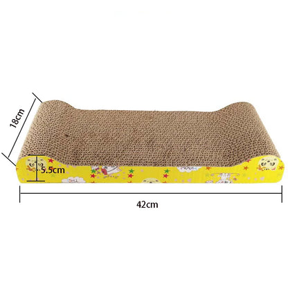 Cat Scratcher Lounge Board – Corrugated Cardboard Scratch Pad
