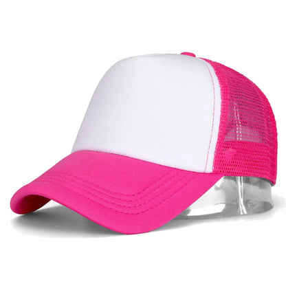 Mesh Trucker Baseball Cap – Adjustable Snapback Hat for Men & Women