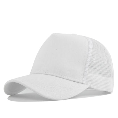 Custom Logo 5-Panel Mesh Trucker Baseball Cap – Men & Women