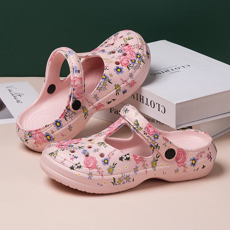 Women's Thick Sole Clog Sandals – Lightweight EVA Outdoor Shoes