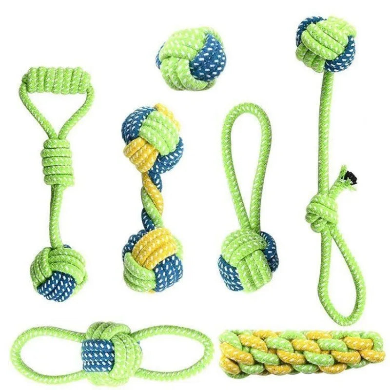 Dog Rope Chew Toy – Interactive Cotton Rope Toy for Dogs