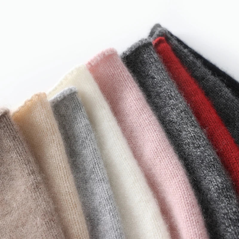 100% Cashmere Knit Beanie – Luxury Winter Hat for Women & Men
