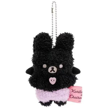 Rilakkuma Plush Keychain – Kawaii Angel & Devil Stuffed Bear Pendant