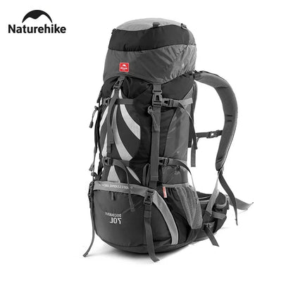 Naturehike 70L Hiking Backpack with Rain Cover – Ergonomic Camping Pack