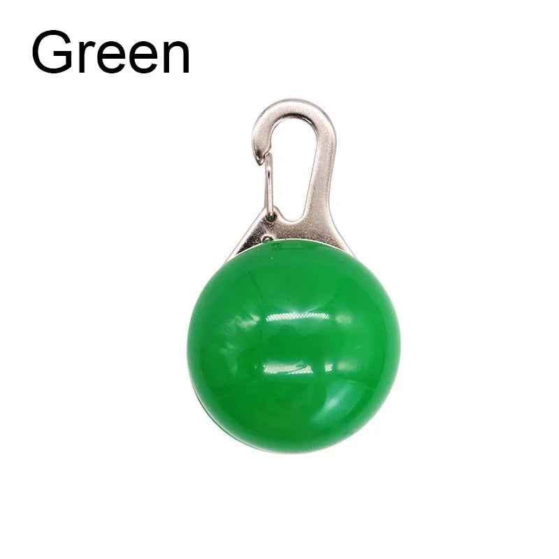 LED Glowing Pet Collar Pendant – Night Safety Light for Dogs & Cats