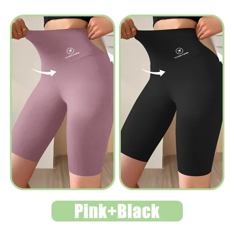 High Waist Biker Shorts for Women – Push Up Gym Cycling Yoga Leggings