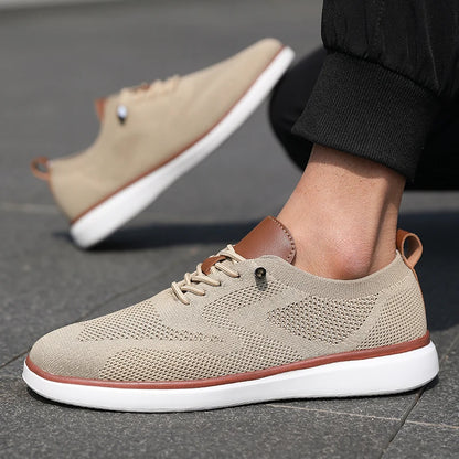 Men's Mesh Knit Sneakers – Lightweight Breathable Casual Shoes