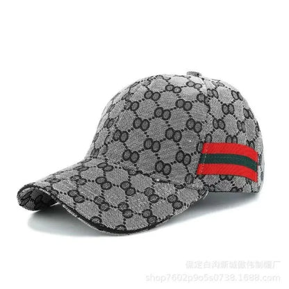 Monogram Print Baseball Cap – Adjustable Unisex Sun Hat