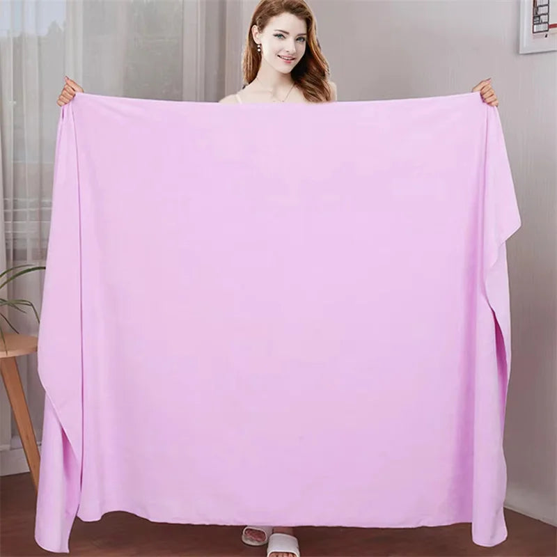 Large Soft Absorbent Bath Towel – Double-Sided, Non-Linting