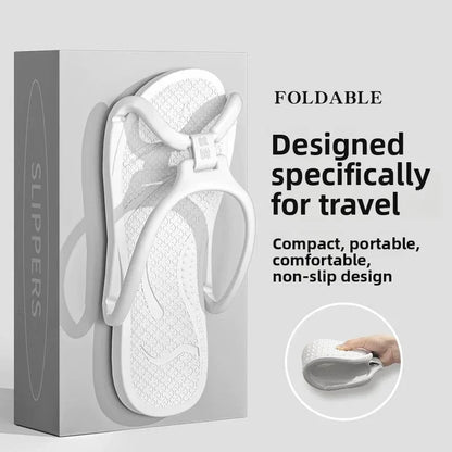 Foldable Travel Slippers – Ultra-Soft EVA Quick-Dry Flip Flops with Drainage Holes