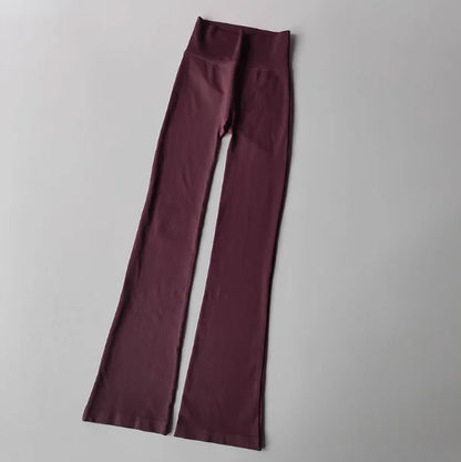 Women's Seamless High-Waist Flare Yoga Pants – Compression Leggings