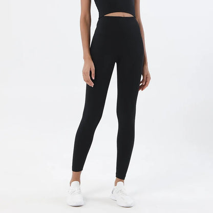 Women's Nylon Yoga Pants – Gym Leggings with Elastic Waist