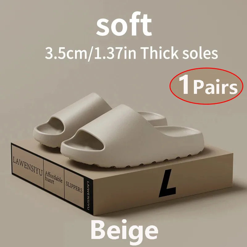 EVA Cloud Slippers – Thick Sole Non-Slip Slides for Men & Women