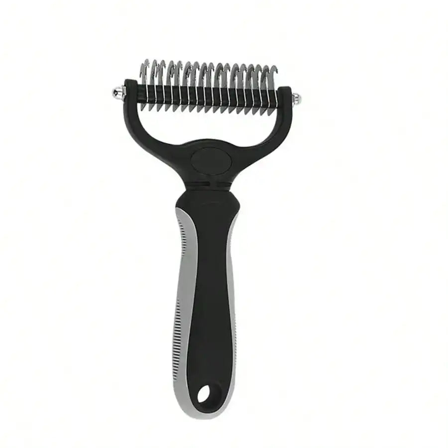 Double-Sided Pet Dematting Comb - Dog & Cat Grooming Brush