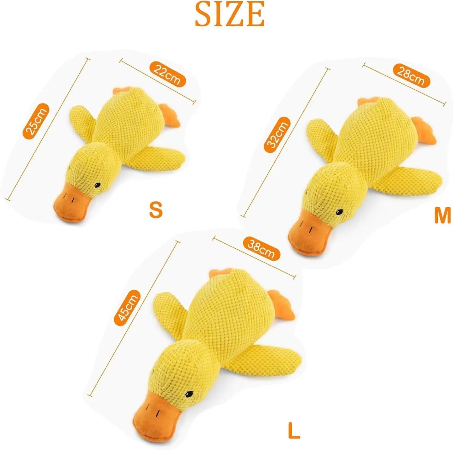 Squeaky Plush Duck Dog Toy – Soft Chew Toy for Dogs