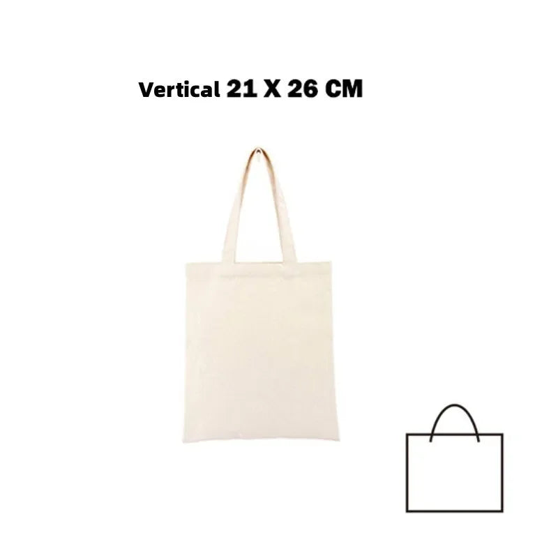 Canvas Tote Bag – Large Capacity Eco-Friendly Reusable Cotton Shoulder Bag