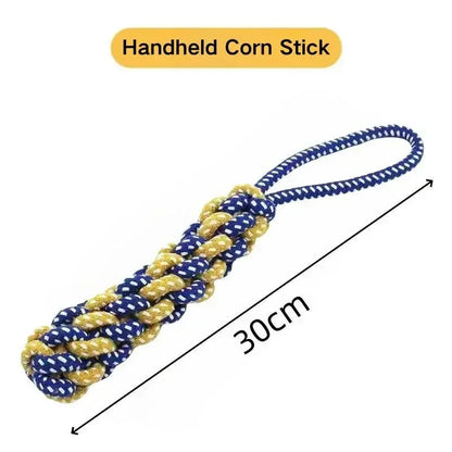 Dog Chew Toy – Plant-Dyed Cotton Rope, Teeth Cleaning