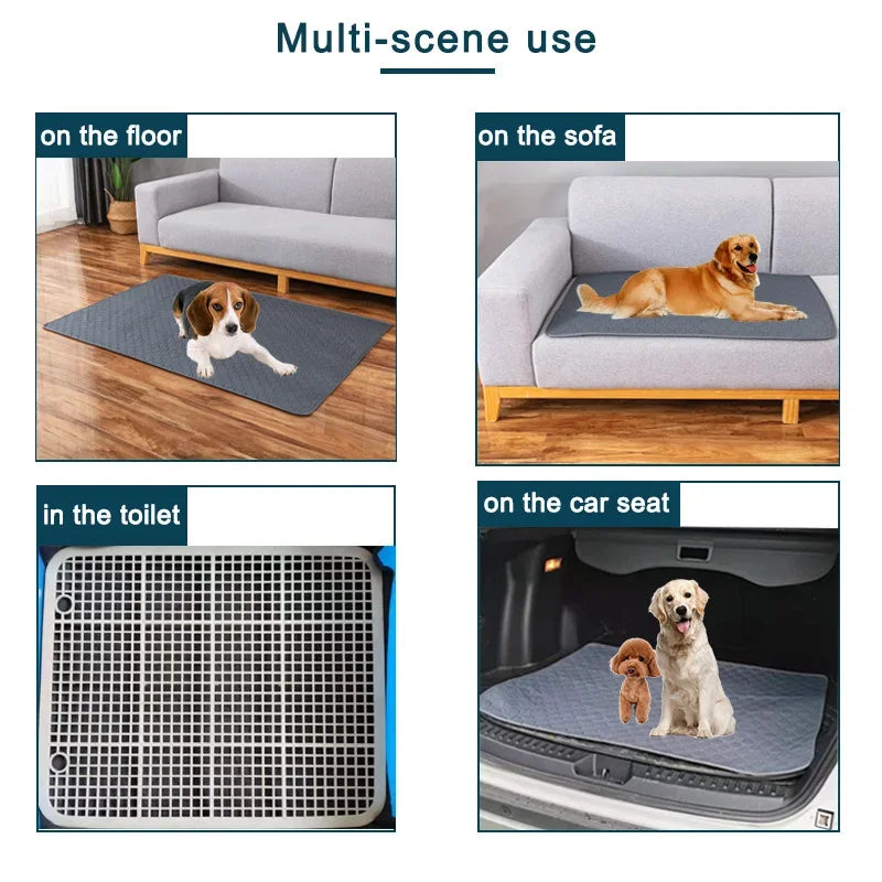 Reusable Dog Pee Pad – Washable Absorbent Training Mat