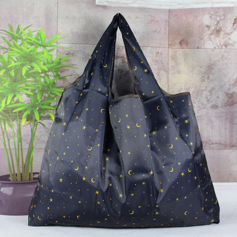 Reusable Folding Shopping Bag – Large Capacity Eco Tote